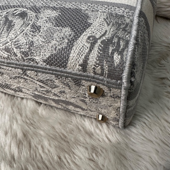 Dior Lady D-Lite Medium Gray Toile de Jouy - Picture 13 of 16